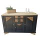 Buffet art déco noir et bois