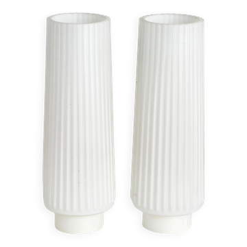 Anonymous Teak and Glass Wall Lights Pair from Sweden 1960