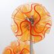Orange "Coral Ball" floor lamp - QisDesign