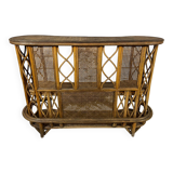 Rattan and wicker bar