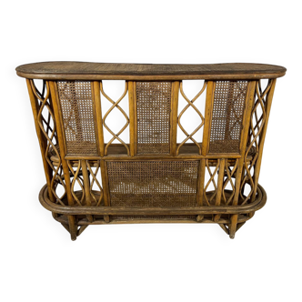 Rattan and wicker bar