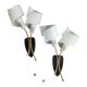 Modernist wall light sconces 1950s 60s design lamp dlg arlus lunel