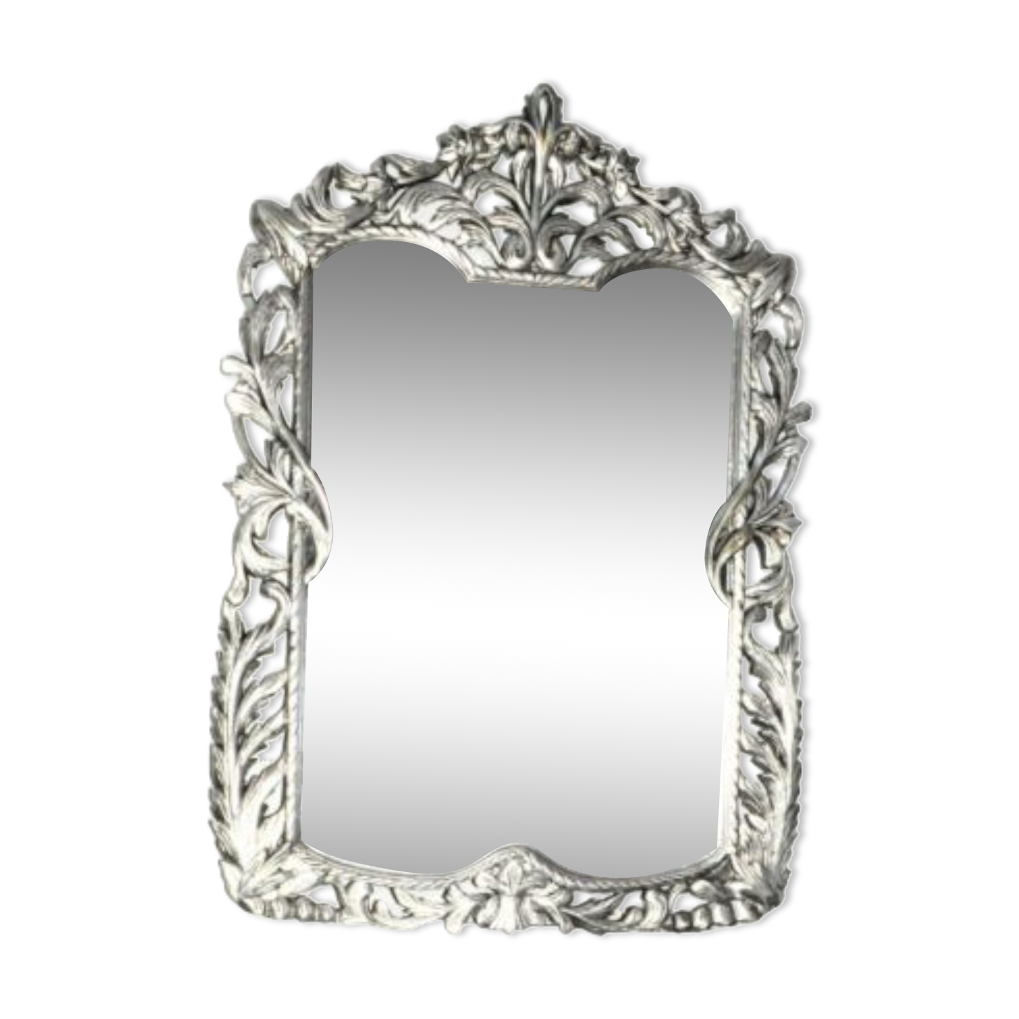 Mirror solid beech wood carved by hand