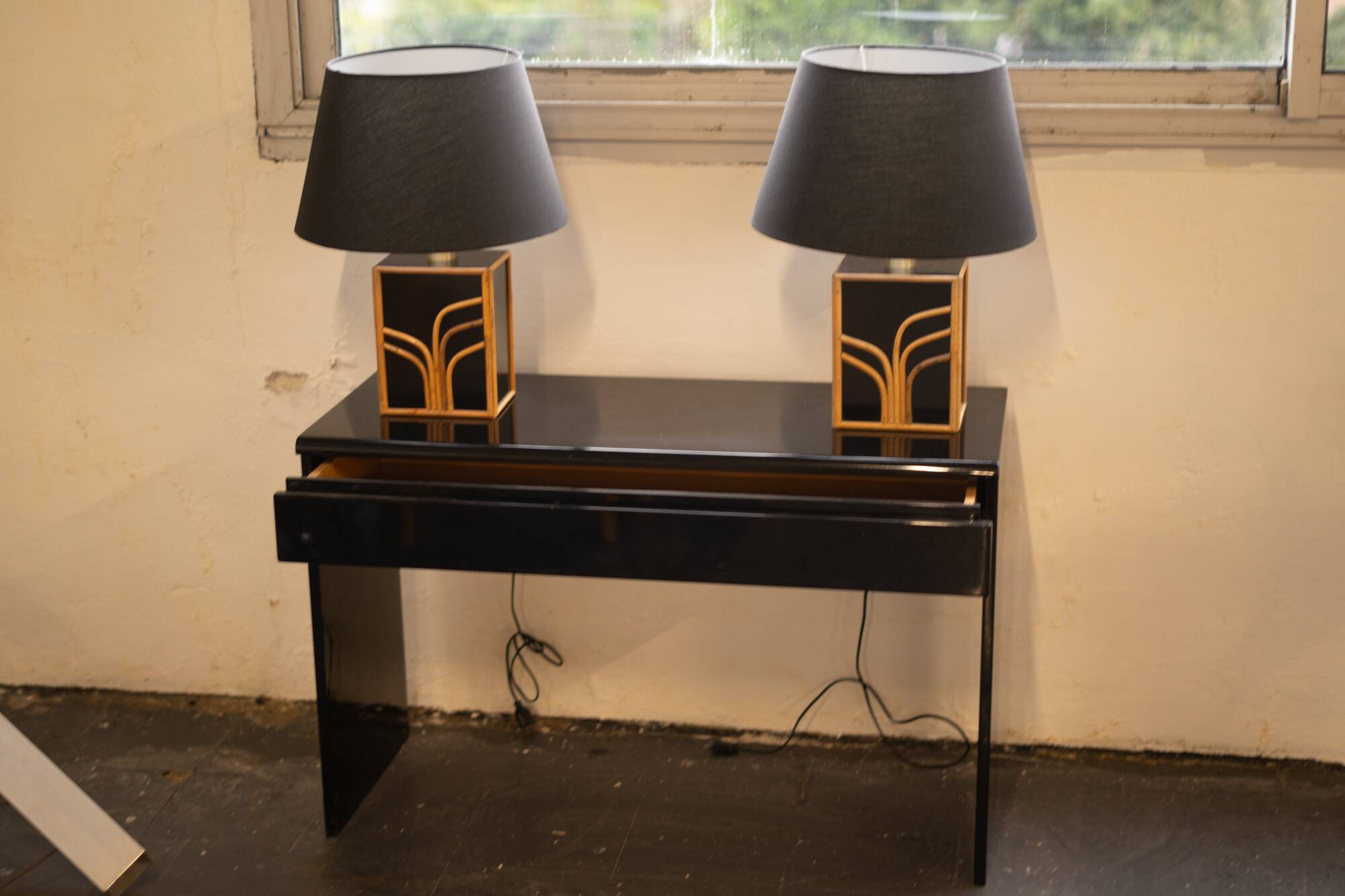 Pair of table lamps in the style of Vivai del Sud.