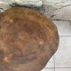 Table basse brutaliste en bois