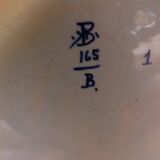 Hand-painted signed pot with lid