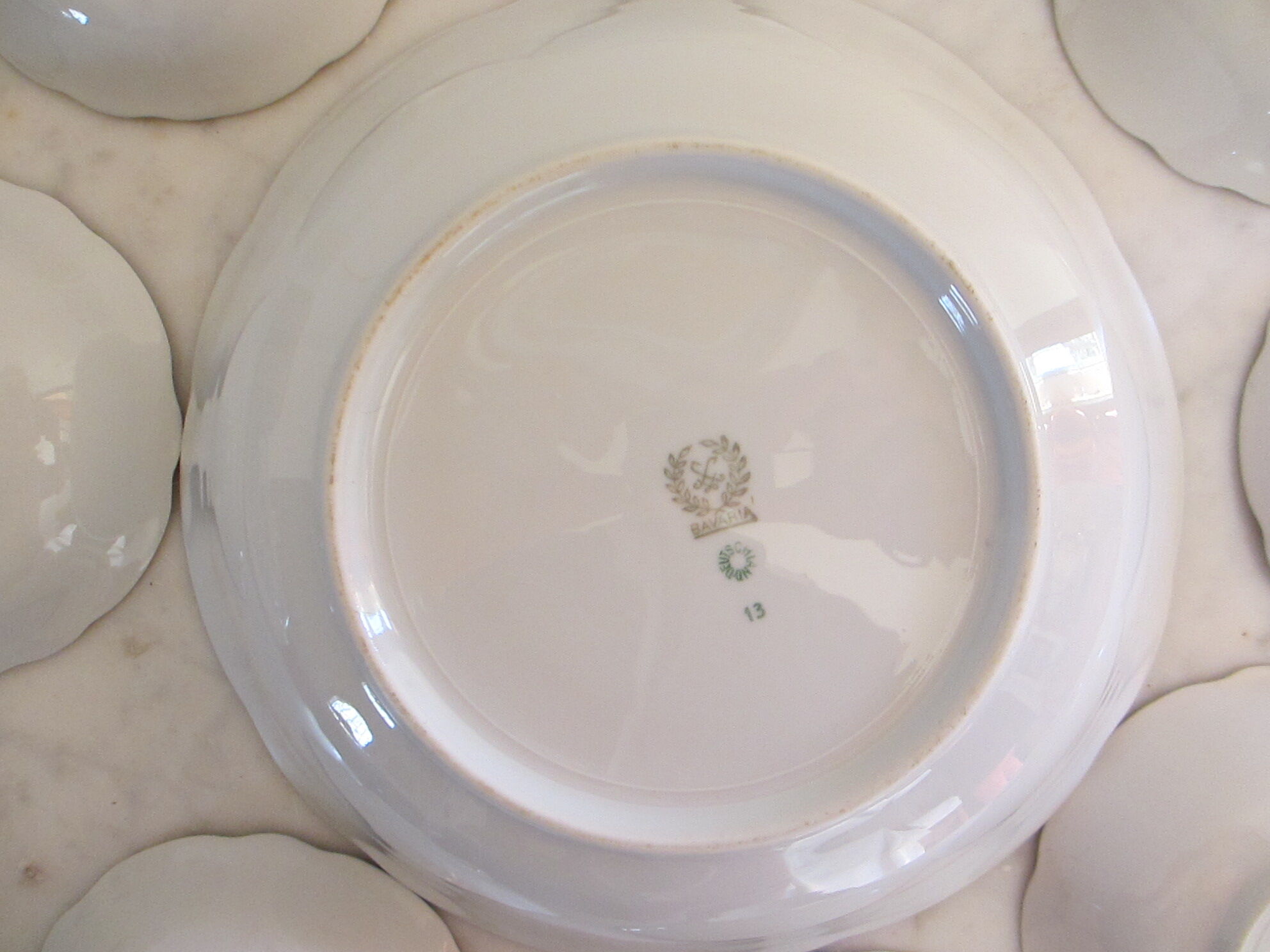 Porcelain fruit salad set