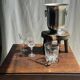 Small glass ice bucket with ladle H13.5