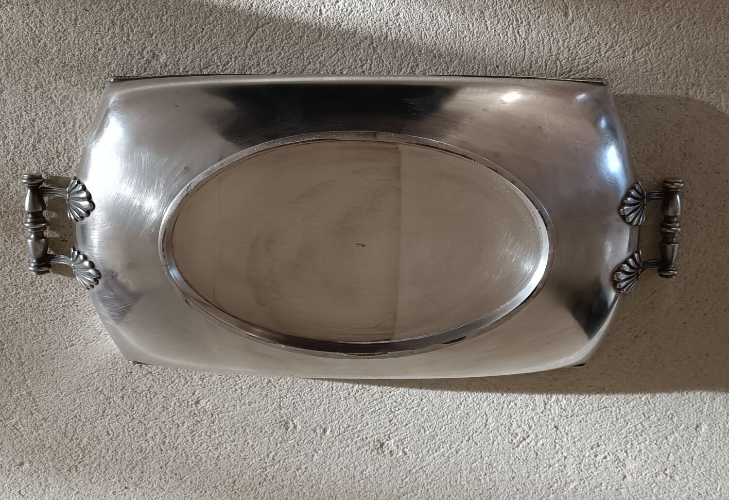 Silver metal basket signed Roux Marquiand