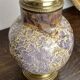 Ceramic and brass lamp