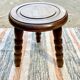 Tripod stool feet coil