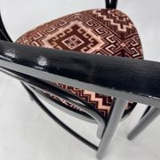 Set of 4 Black Lacquered Model 225 Thonet Armchairs, 1980s