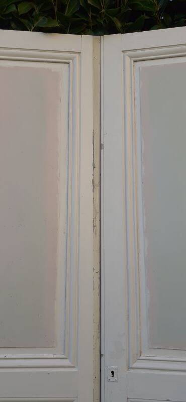 Pair of old cupboard doors h233x86cm each
