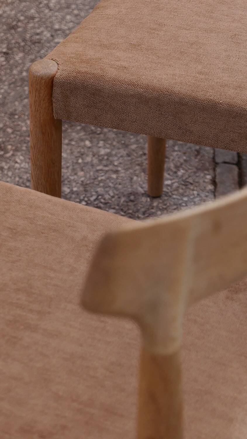 Danish Knud Faerch Chair Set Model 343