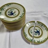 Limoges porcelain service from Hermès, Toucans collection, 1986