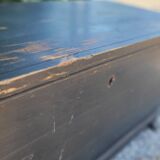Black wooden chest