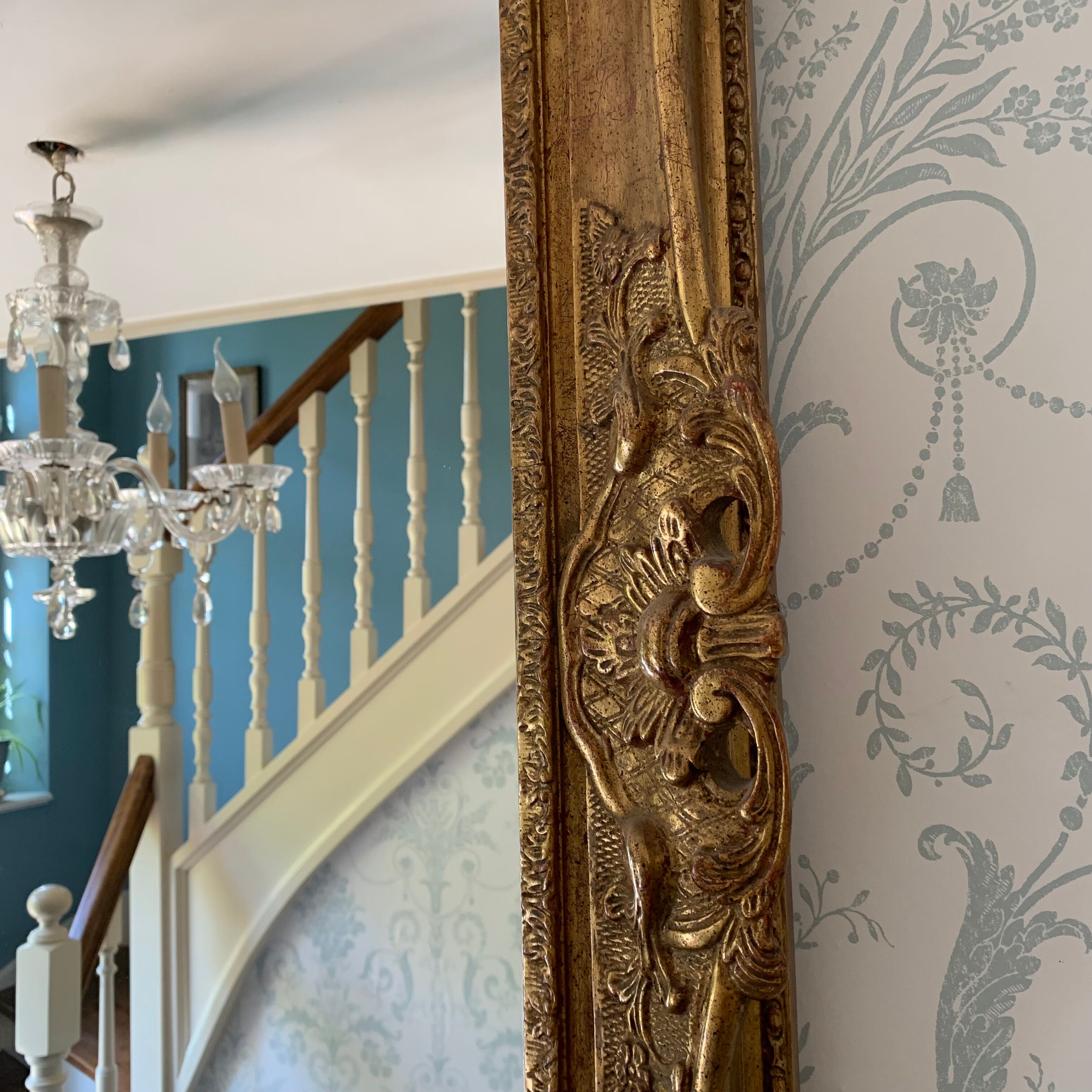 Trumeau gilded wood 116x94