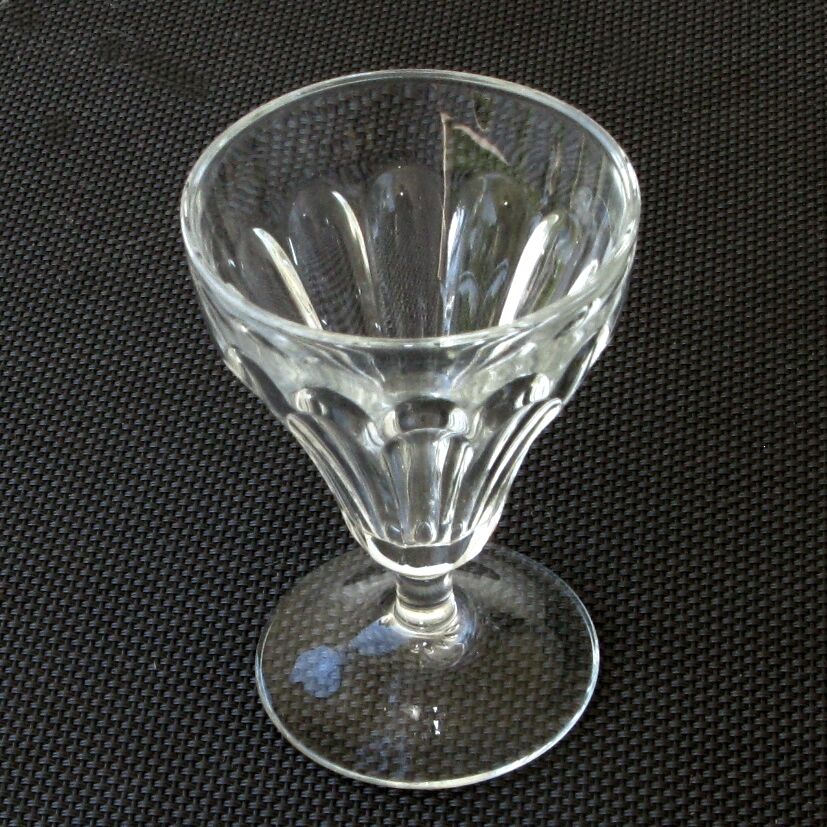 4 old foot glasses for cooked wine