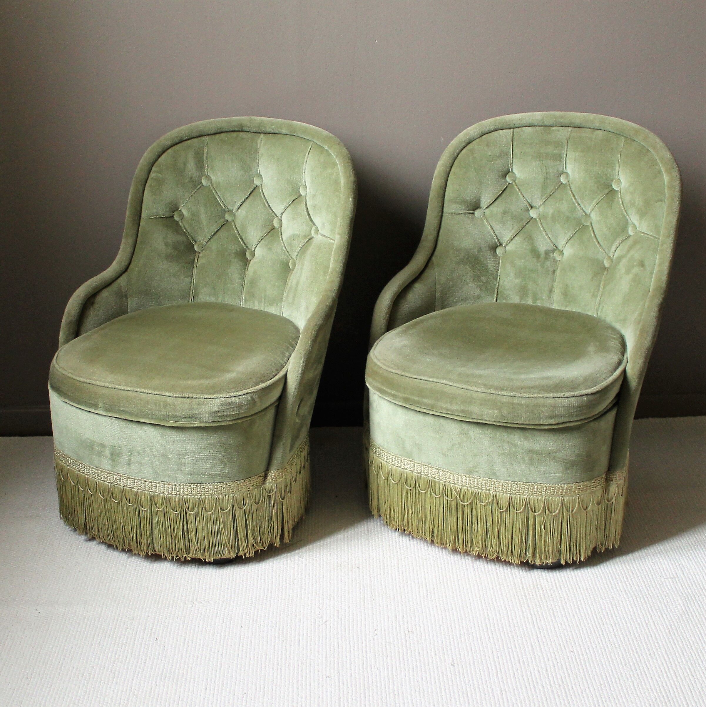 Pair of armchairs toad vintage