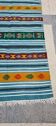 Traditional blue carpet with Berber motifs 200x115cm