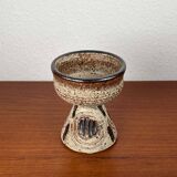 Mid-century modern Danish studio pottery candlestick by Tingkeramik, 1960s