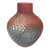Grand vase verre Empoli Italie vintage