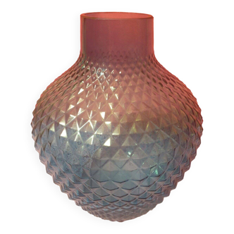Grand vase verre Empoli Italie vintage