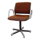 Vintage Steelcase Strafor office chair in chrome and fabric from the 70s