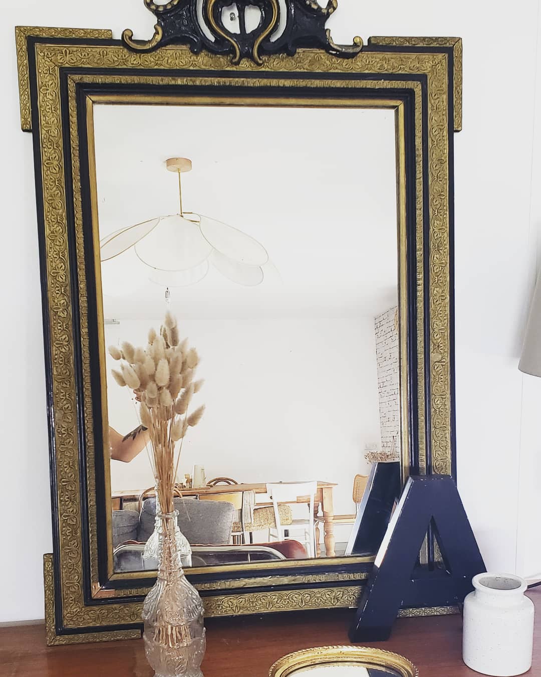 Old Napoleon style mirror