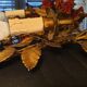 Pair of gold metal wall lights