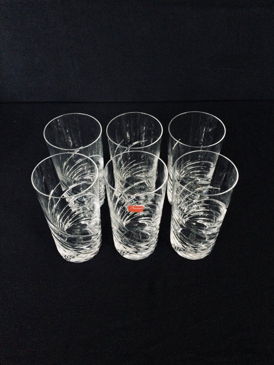 Set of 6 Baccarat and Arik Levy glasses