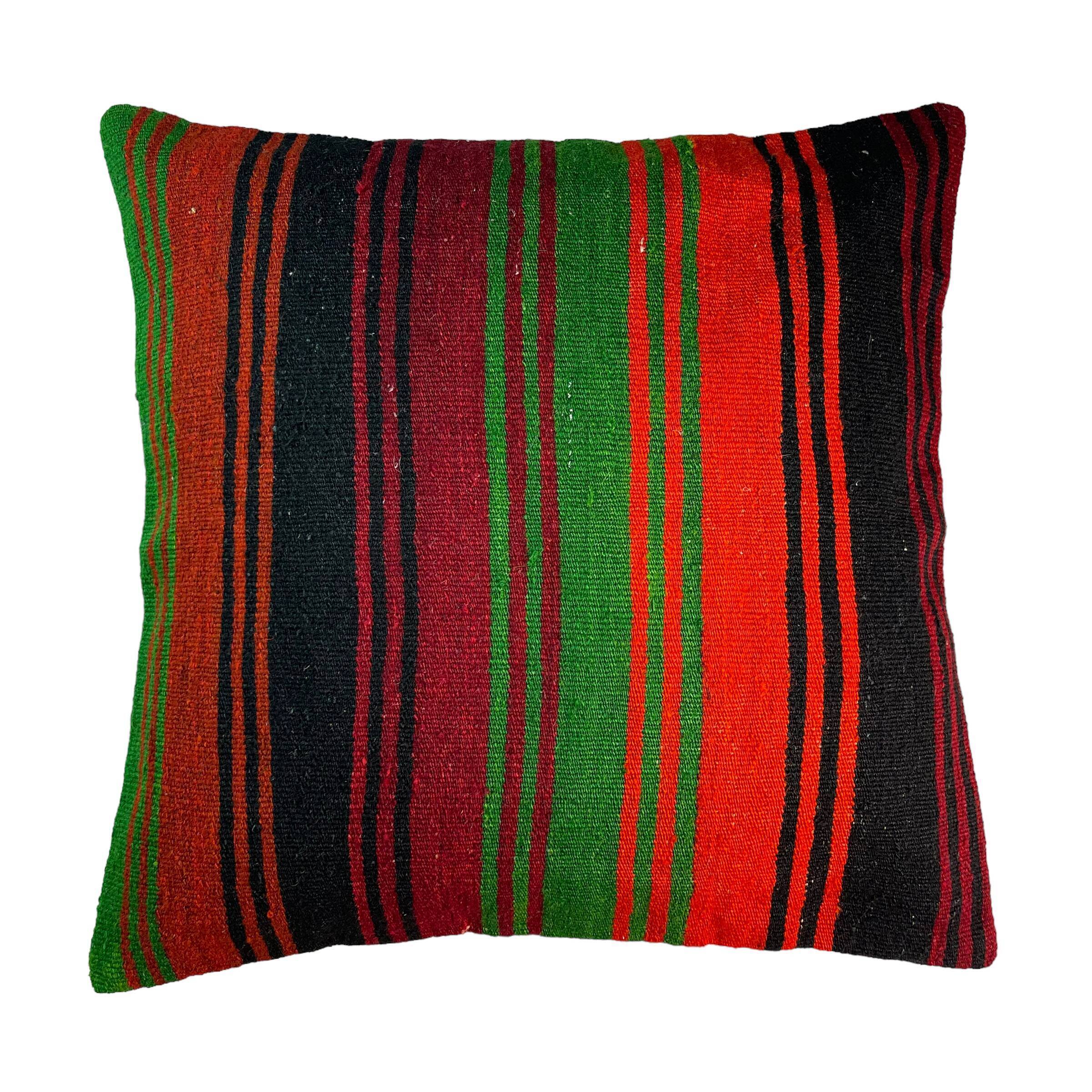 Vintage turkish kilim cushion cover