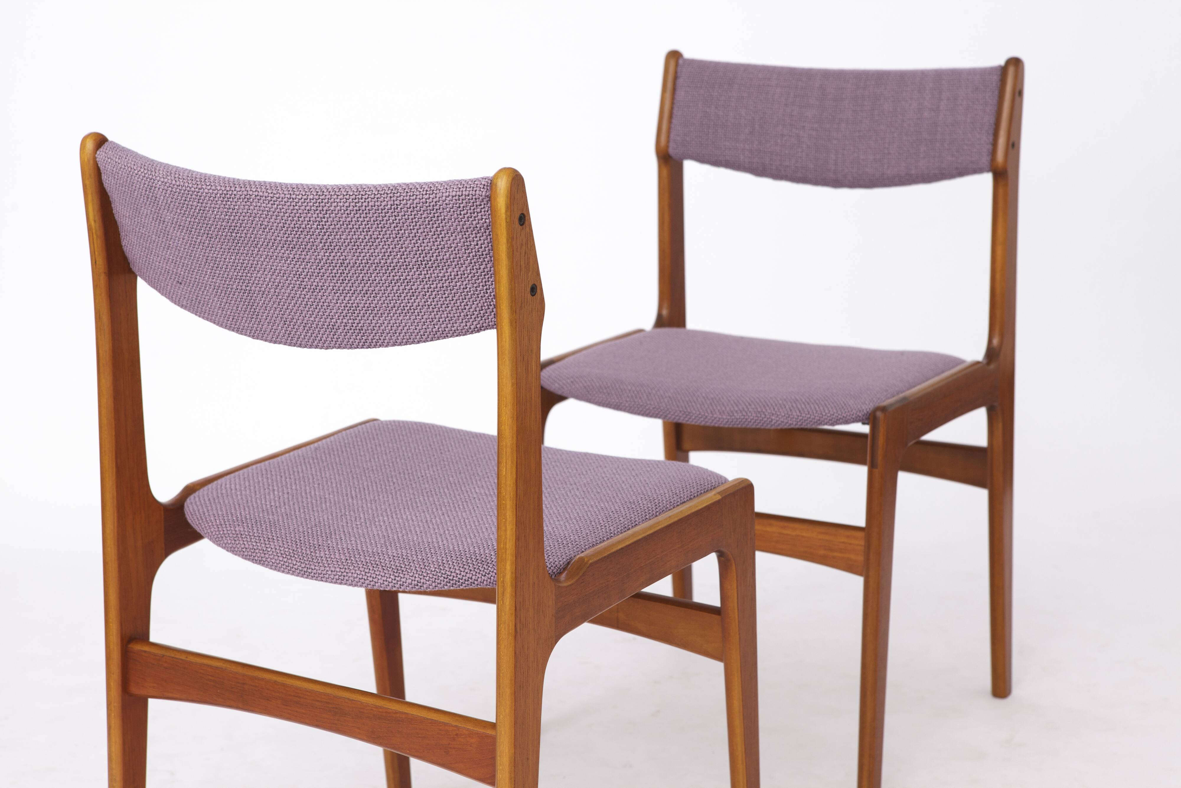 4 Mid-century Vintage Chairs, 1960s, Danish, Teak, Set of 4