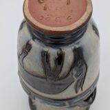 Roger Guérin (Bouffioulx) - Art Deco Vase Salt Glaze - Antelope Decor - 1930