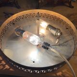 Pair of crystal ceiling lights