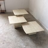Travertine pull out tables