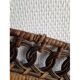 Headboard rattan peacock