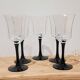 Black Luminarc stemmed glass