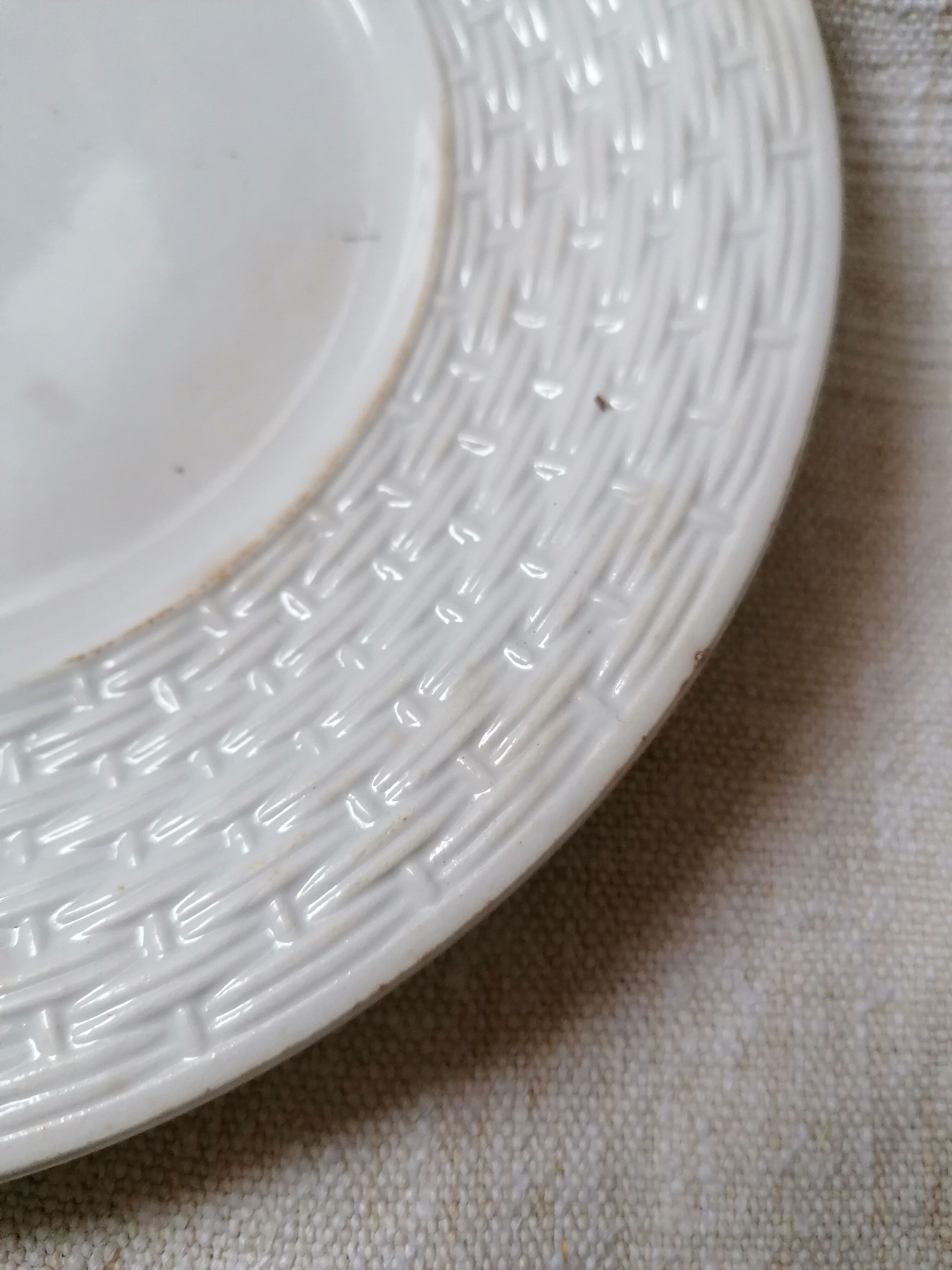 Set of 7 Gien earthenware dessert plates