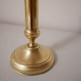 Brass candle holder with pusher