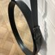 Adnet leather mirror GUBI black D 70cm in perfect condition.