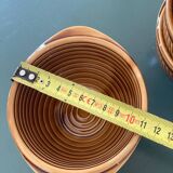 Set of eared bowls in Sarreguemines earthenware