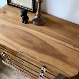 Dresser 4 drawers black and solid wood