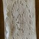 Set of 3 embroidered and openwork seviettes door