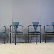 Vintage dining chairs by Belgochrom, set of 4 - 1980s