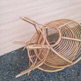 Pair of rattan armchairs