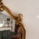Antique gilded wall mirror, wood, Rocaille, Rococo, Louis XV, shell