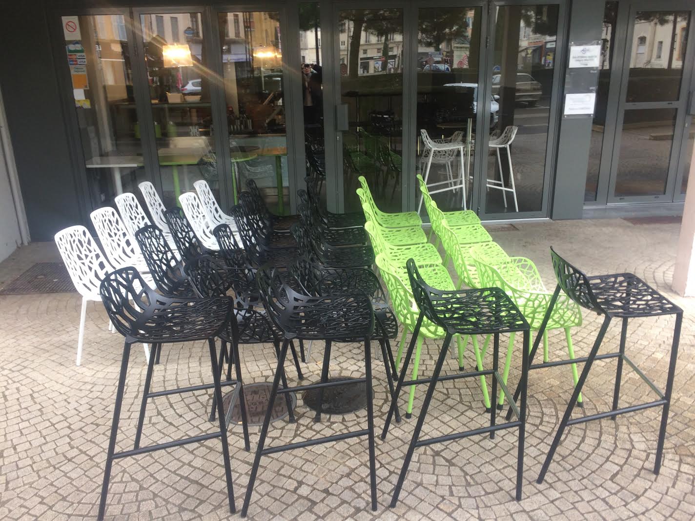Set of chairs, armchairs and stools of bar r. & Francesca Cantarutti