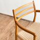 Fauteuil rare modèle 62 par Niels O. Møller en chêne, Danemark