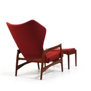 Fauteuil inclinable Cloud Master en teck Ib Kofod-Larsen 1950